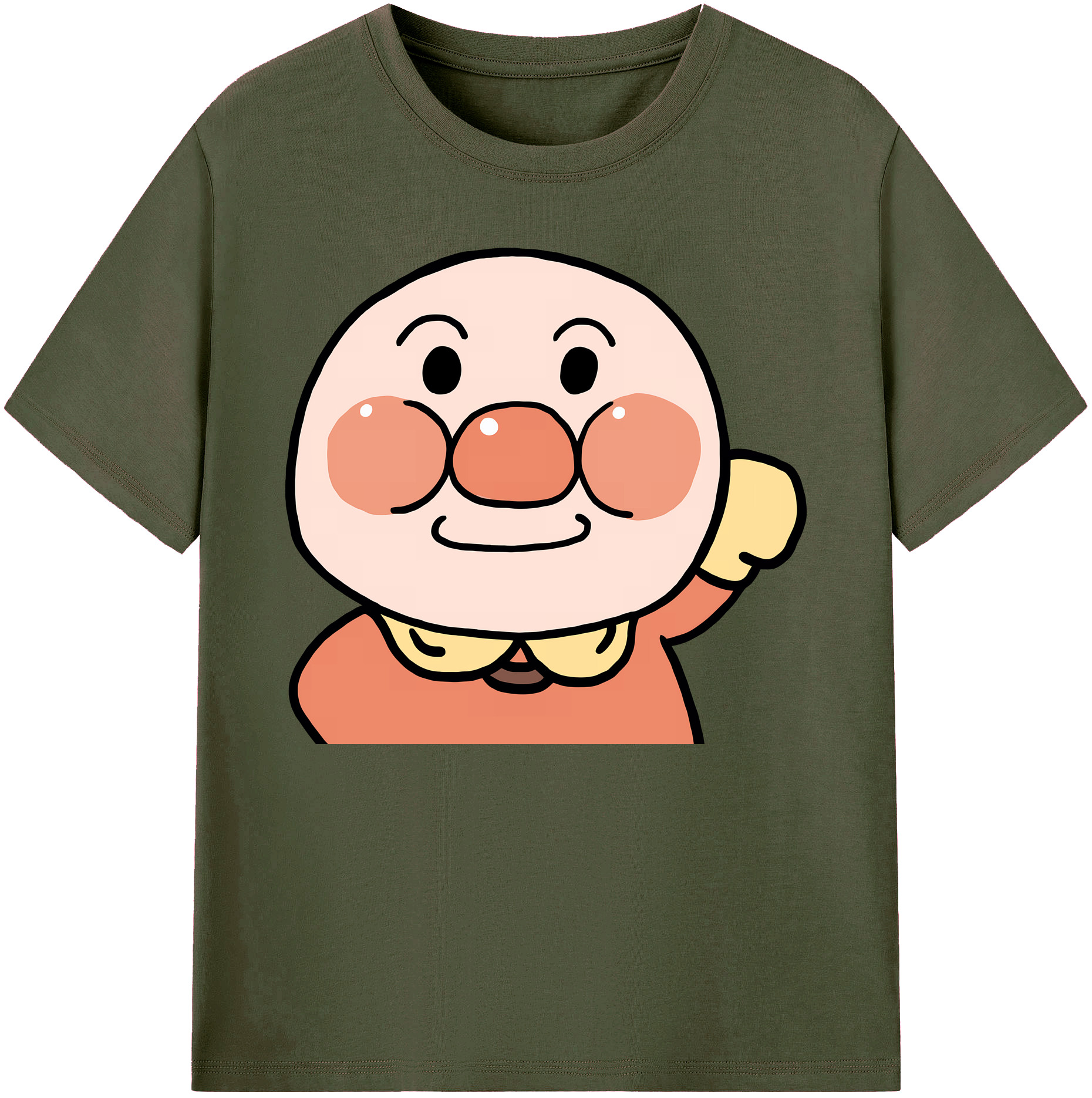（画像用） アンパンマン Anpanman 綿100％ メンズ半袖Tシャツ｜肌触りやわらか＆通気性